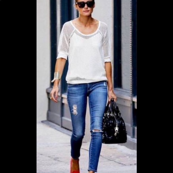 Ag Adriano Goldschmied Denim - AG Adriano Goldschmid The Legging Ankle Super Skinny Ankle Distressed Jeans